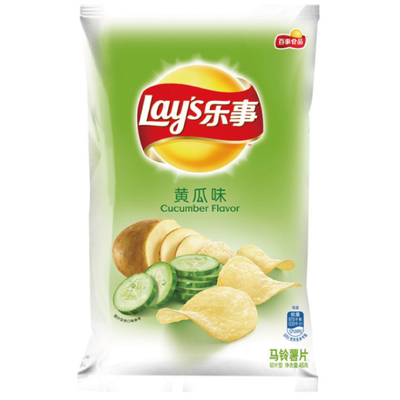 Lay's Cucumber Flavored Potato Chips